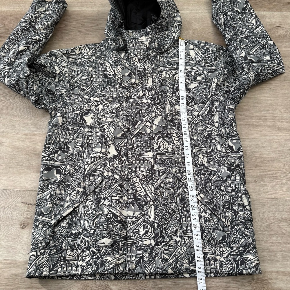 Grenade Fatigue Project AOP Hooded Full Zip Snowboard Jacket Mens Size S RARE - Picture 8 of 11